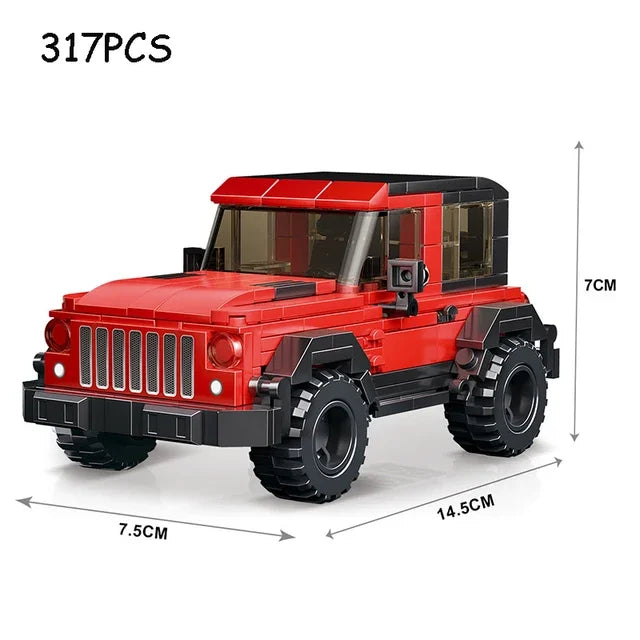 Supercar Model Building Block Kit
