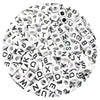Acrylic Alphabet Beads for Jewelry Making - Mixed Letter Cubes