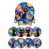 Sparkling Rhinestone Diamond Painting Coaster Set with Holder