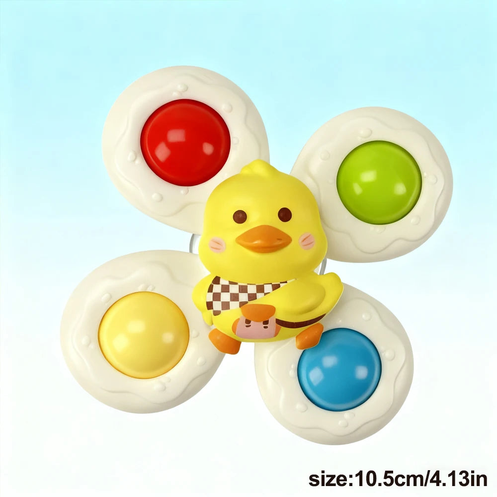 Suction Cup Spinner Toy for Baby Bath & Play