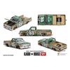 A collection of Kaido House 1:64 Chevrolet Silverado die-cast models in various configurations.