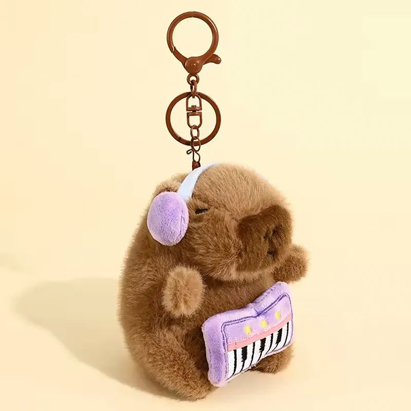 Kawaii Capybara Plush Keychain Charm