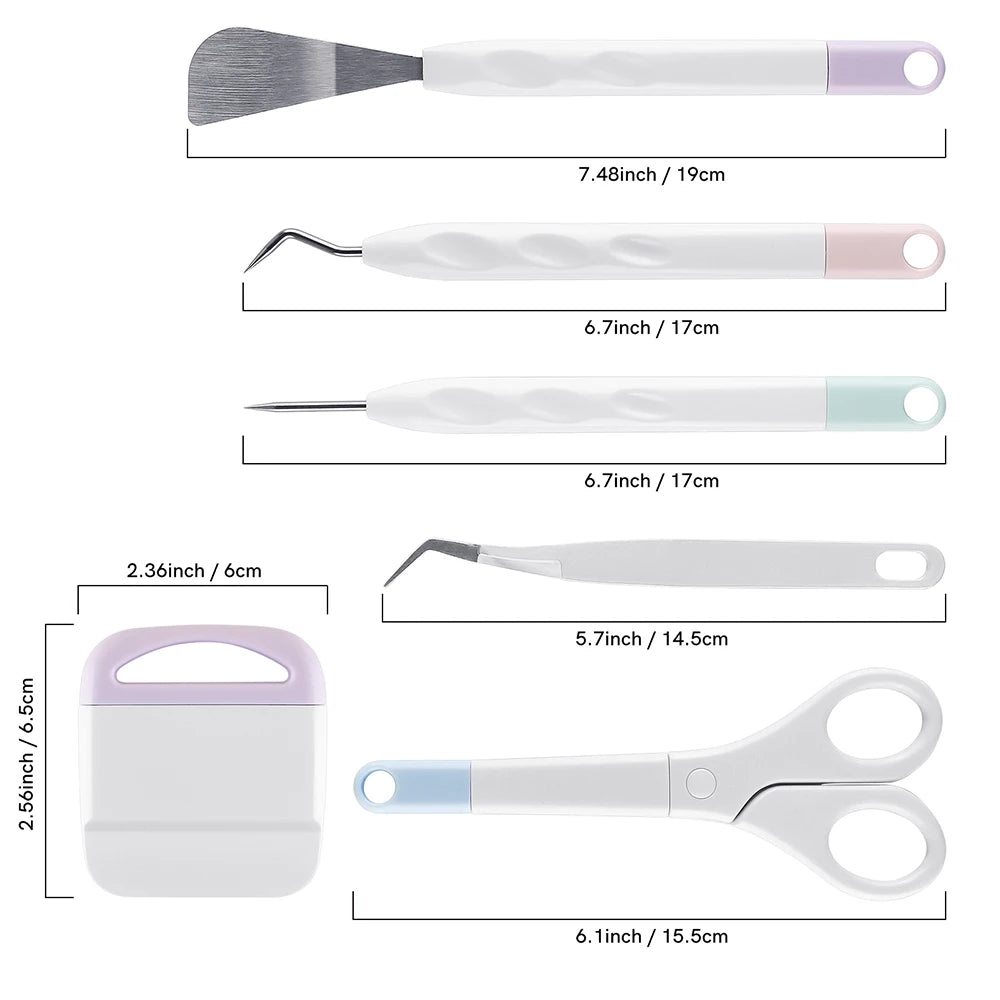 Precision Vinyl Weeding Tool Set (6 Pieces)