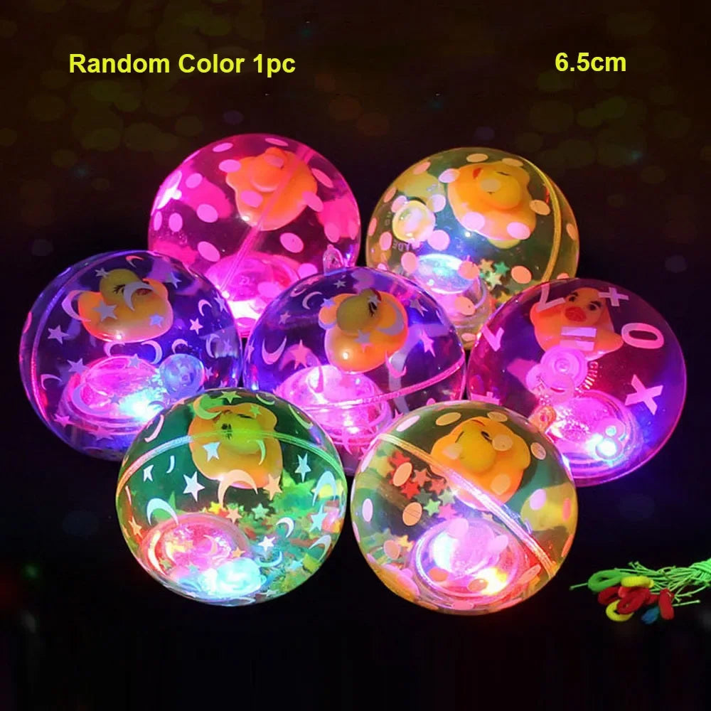 LED Glowing Bouncy Ball for Kids – Colorful Light-Up Jumping Ball Toy