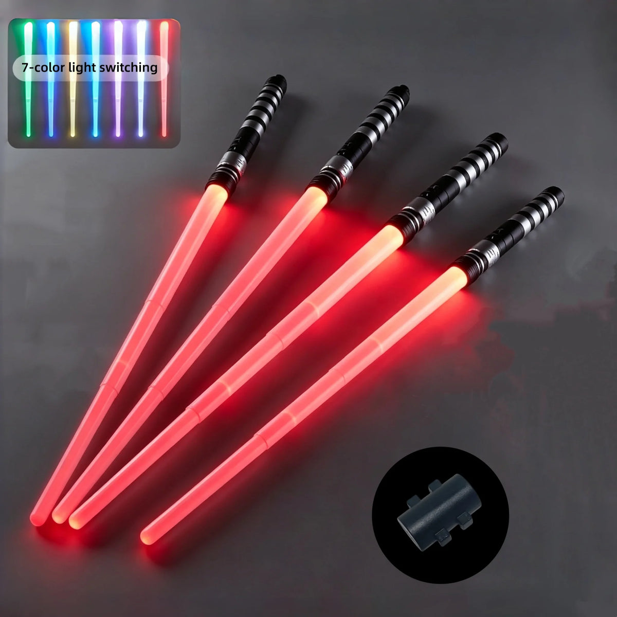 Retractable Light-Up Sword with 7 Color Modes & Sound Effects