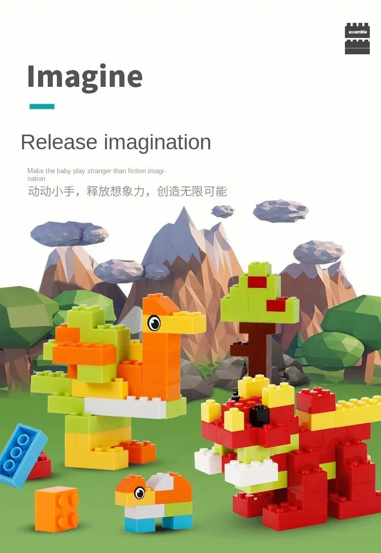 Creative Building Blocks Set – 300 to 1000 Pieces