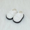 A pair of white casual sneakers designed for 17cm Labubu dolls
