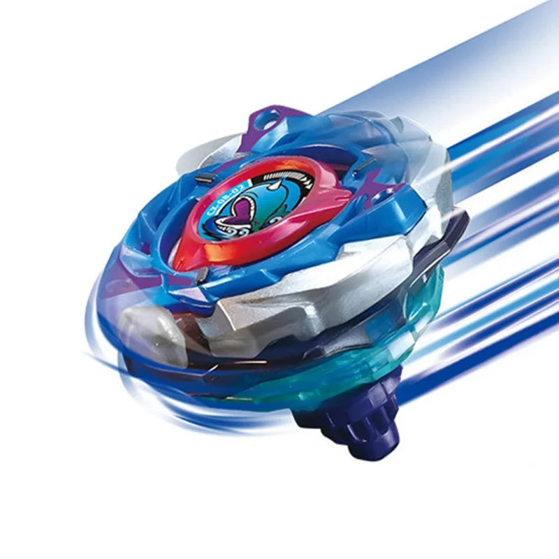 Beyblade Burst Gyro X Starter Pack Pegasus Blast featuring a blue and silver spinning top.