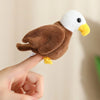Adorable Mini Plush Finger Puppet Set – Parrot, Peacock, Shark & Octopus