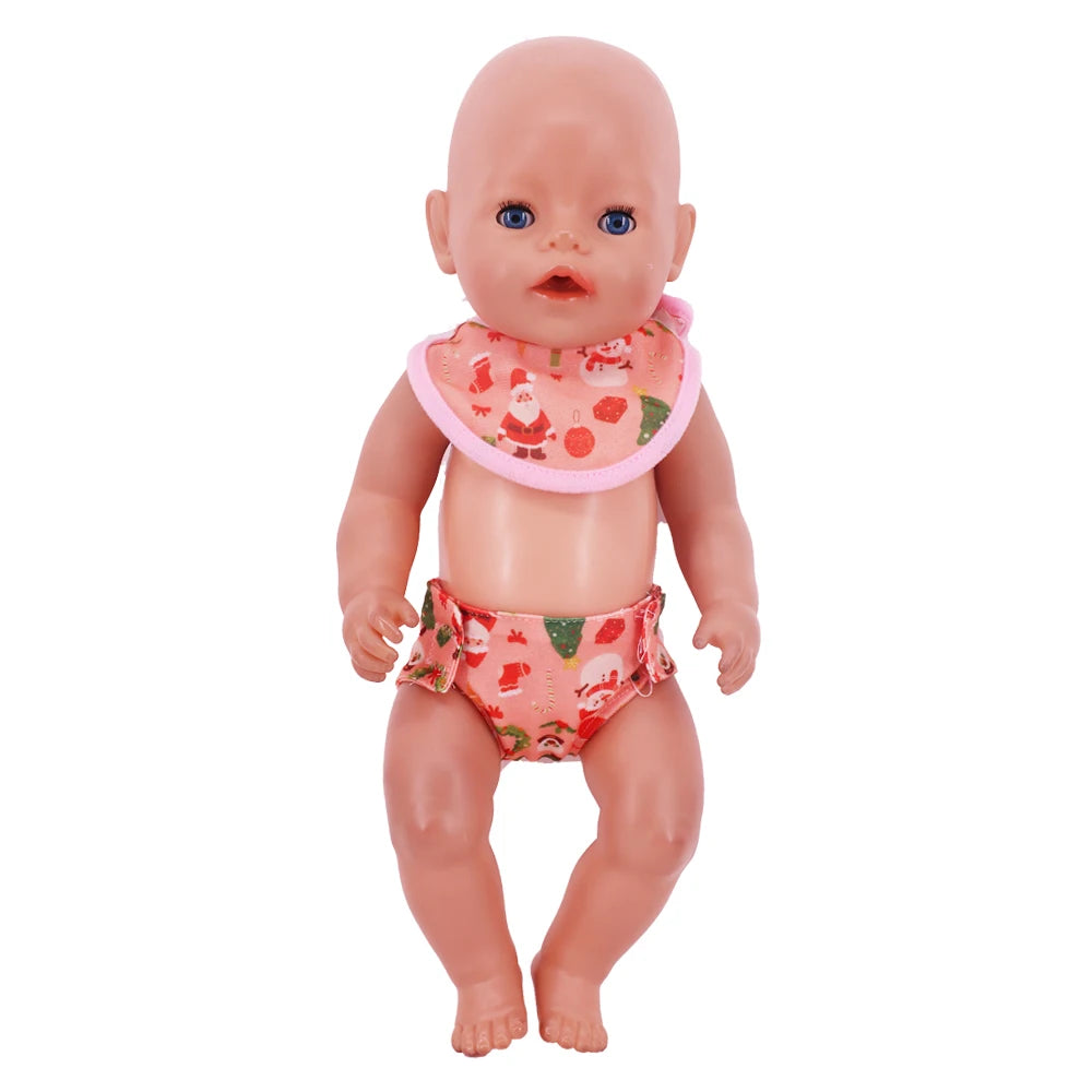 Doll Care Accessory Set with Water Towel and Underwear
