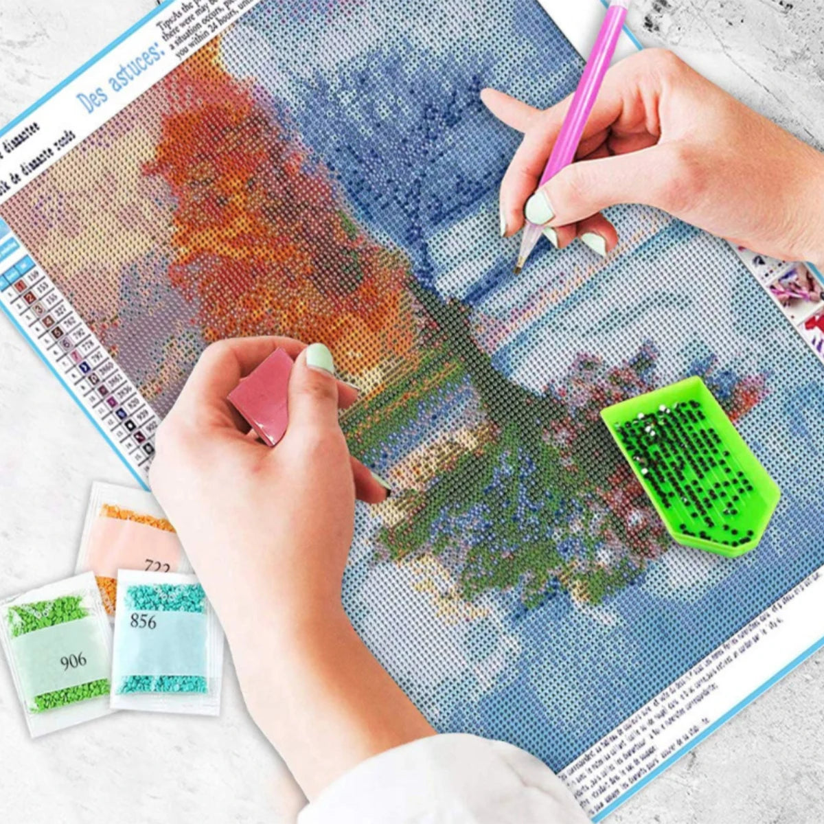 DIY 5D Diamond Painting Kit – Floral Wall Art Decor