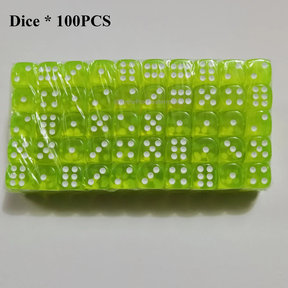 Acrylic Dice Set – 100 Colorful 14mm Dice for Games, Parties & Learning