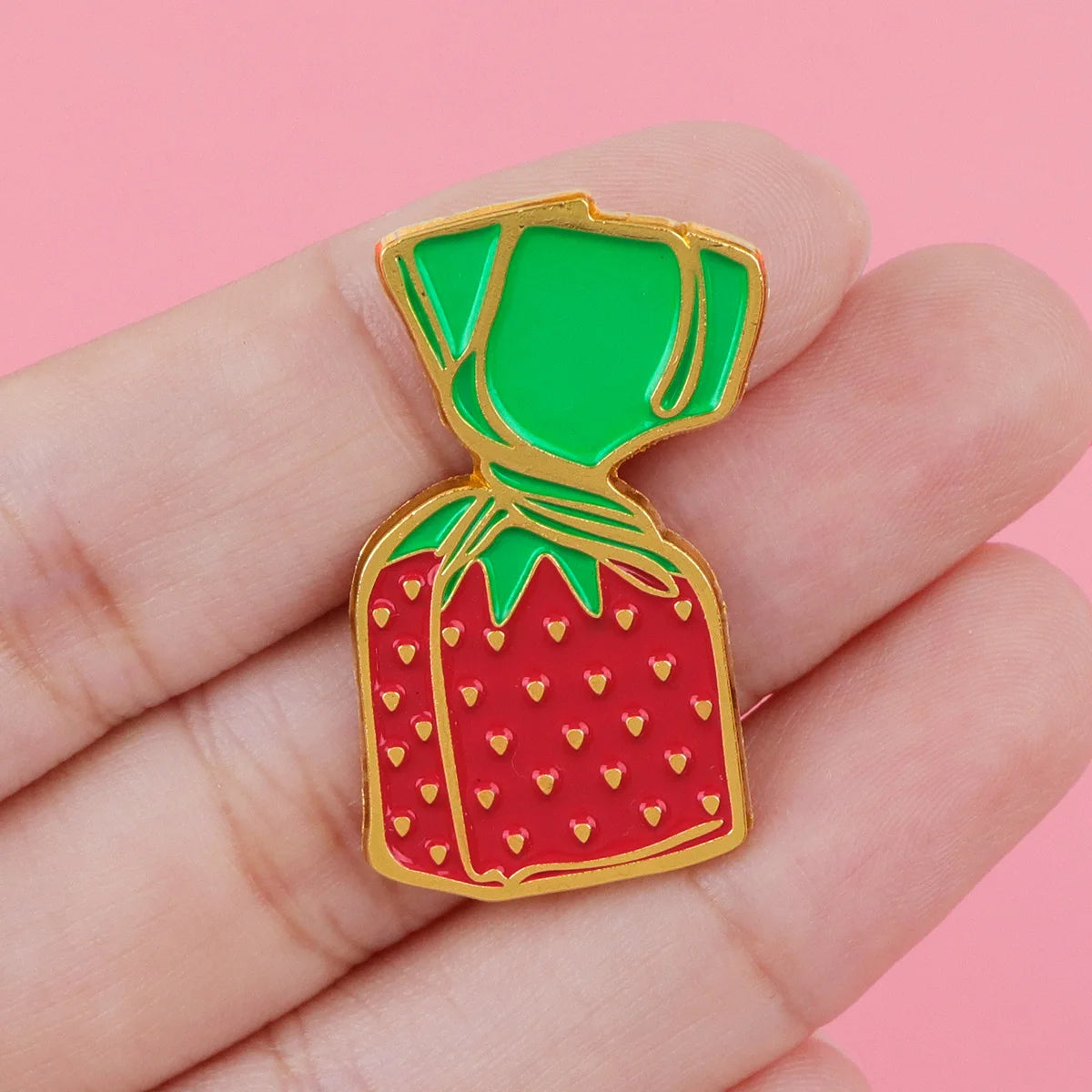 Strawberry Enamel Pin Brooch for Bags and Jackets