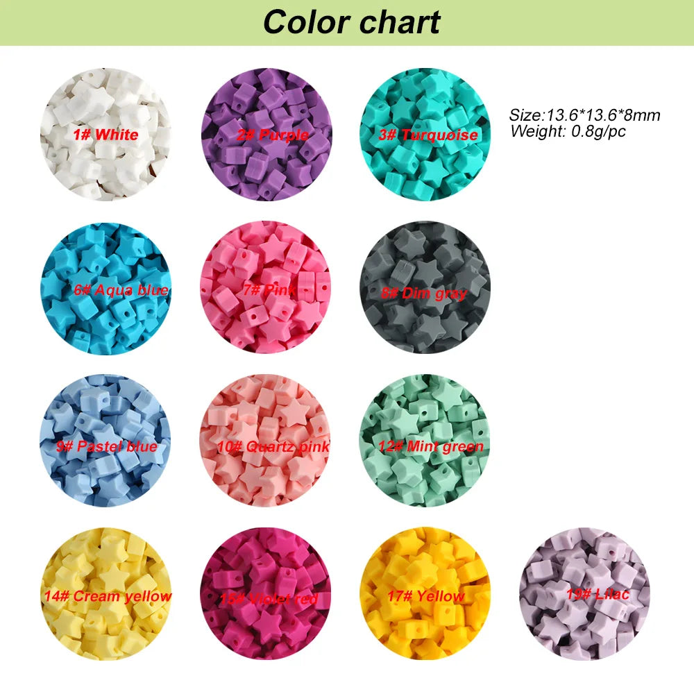 Silicone Charm Beads Set for DIY Jewelry Making