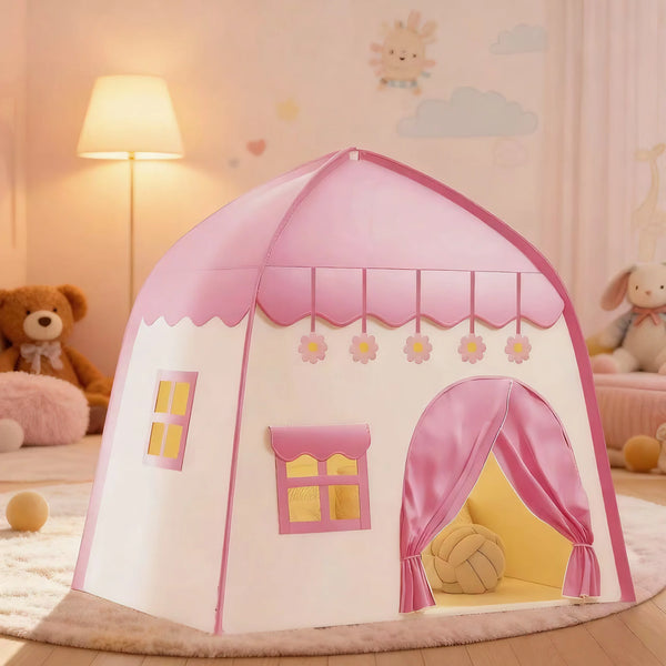 Princess Castle Play Tent with Floral Design