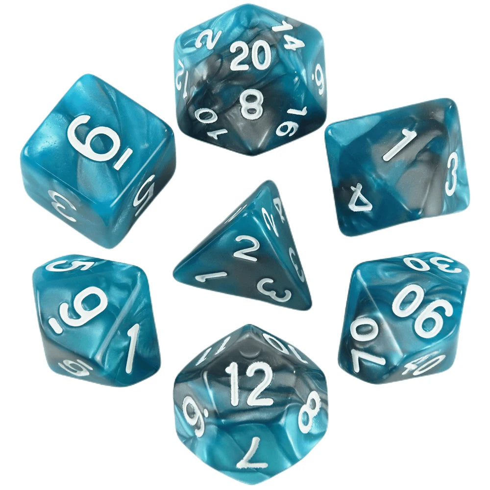 Polyhedral Dice Set (7 Pieces) for Tabletop RPGs