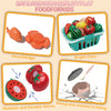 A set of realistic and durable velcro fruits and vegetables for kids play