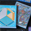 A set of miniature 3D cartoon scene stickers for scrapbooking and journaling featuring various colorful characters and object
