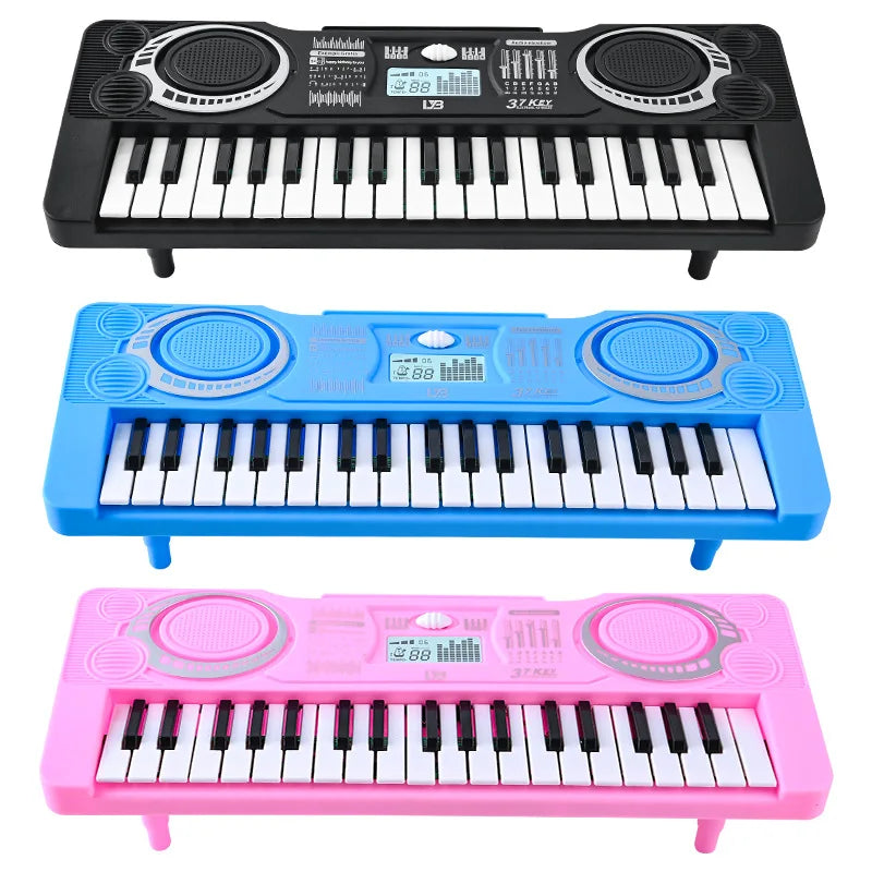 37-Key Electronic Keyboard Piano for Kids with LED Display