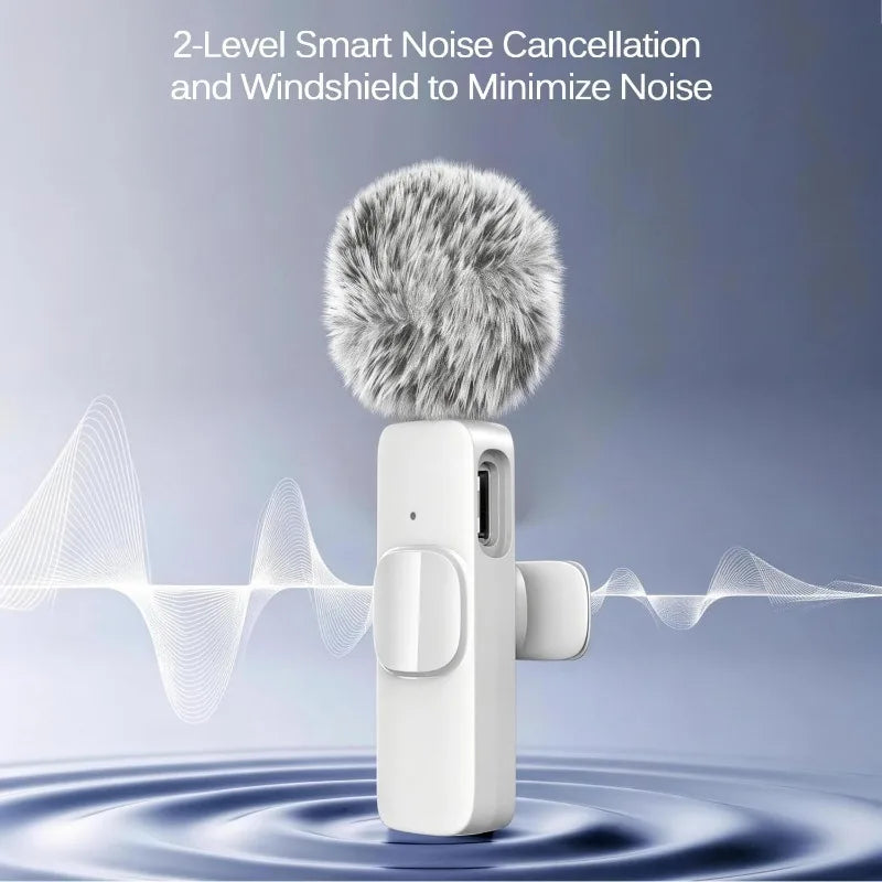 Wireless Lavalier Microphone with Noise Cancellation