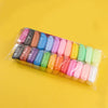A plastic tray filled with various colors of super light air dry clay for molding and crafting.