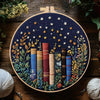 Floral Book Embroidery Kit – DIY Cross Stitch for Adults