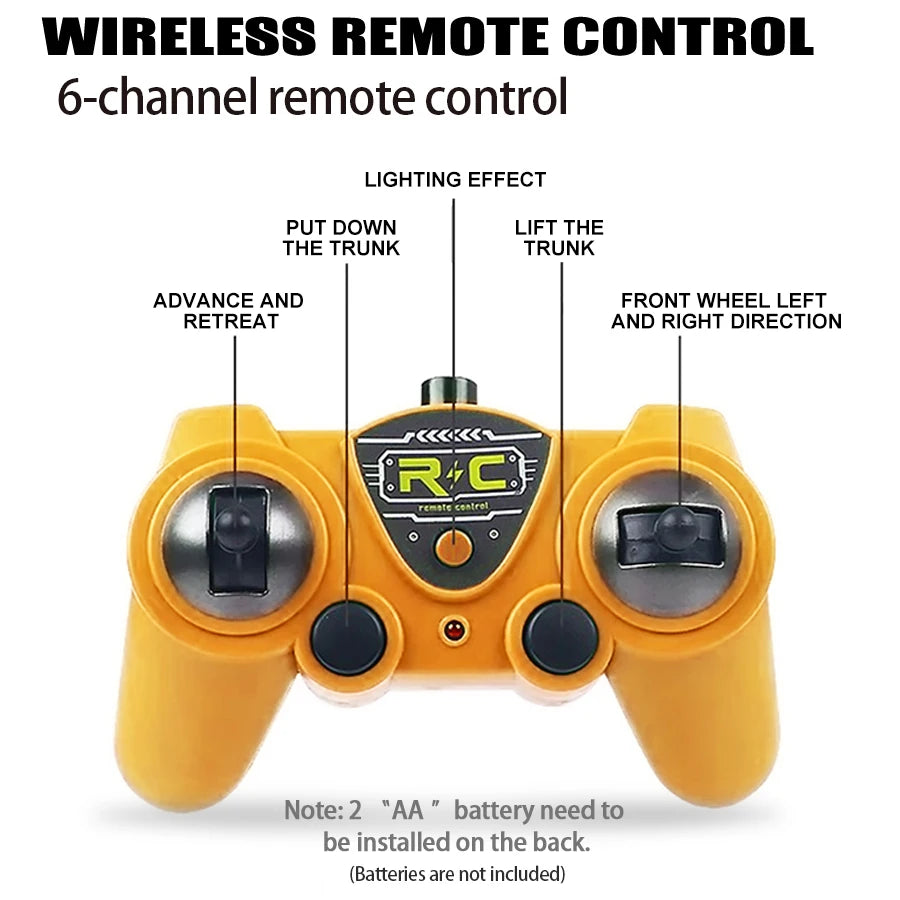 2.4G Remote Control Dump Truck with Lights and Sounds