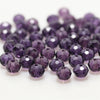 Faceted Crystal Glass Rondelle Beads for Jewelry Making