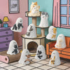Ghost Behold My Cat Series Glow-in-the-Dark Cat Figurine Blind Box