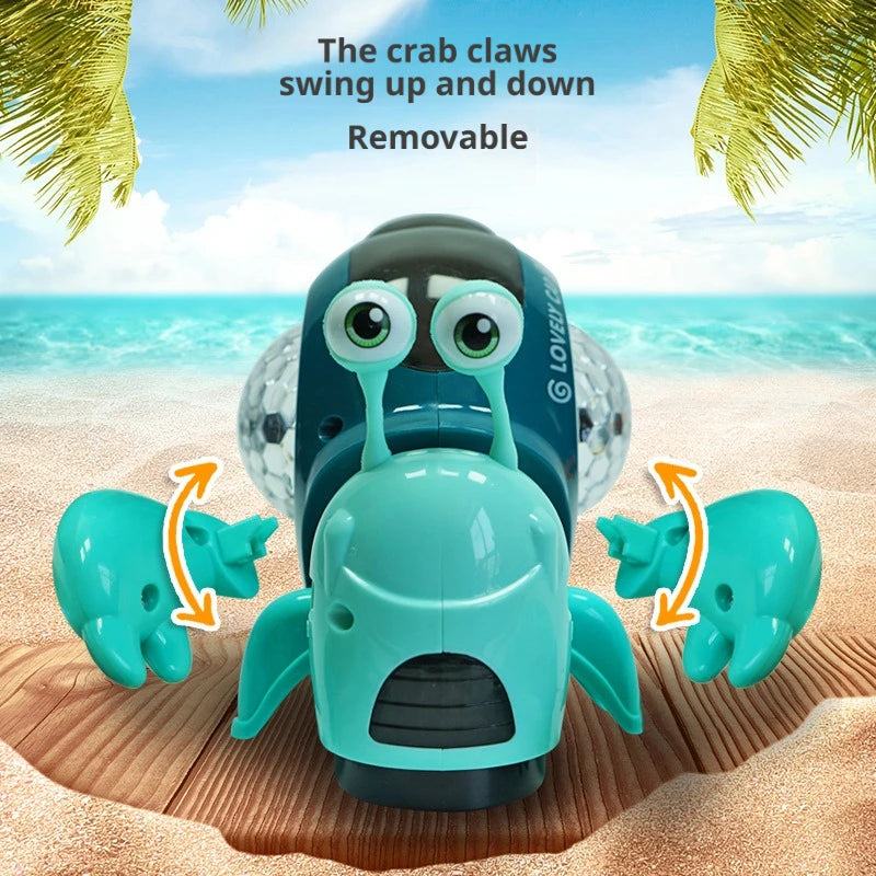 Musical Crawling Crab Toy with Lights and Sound