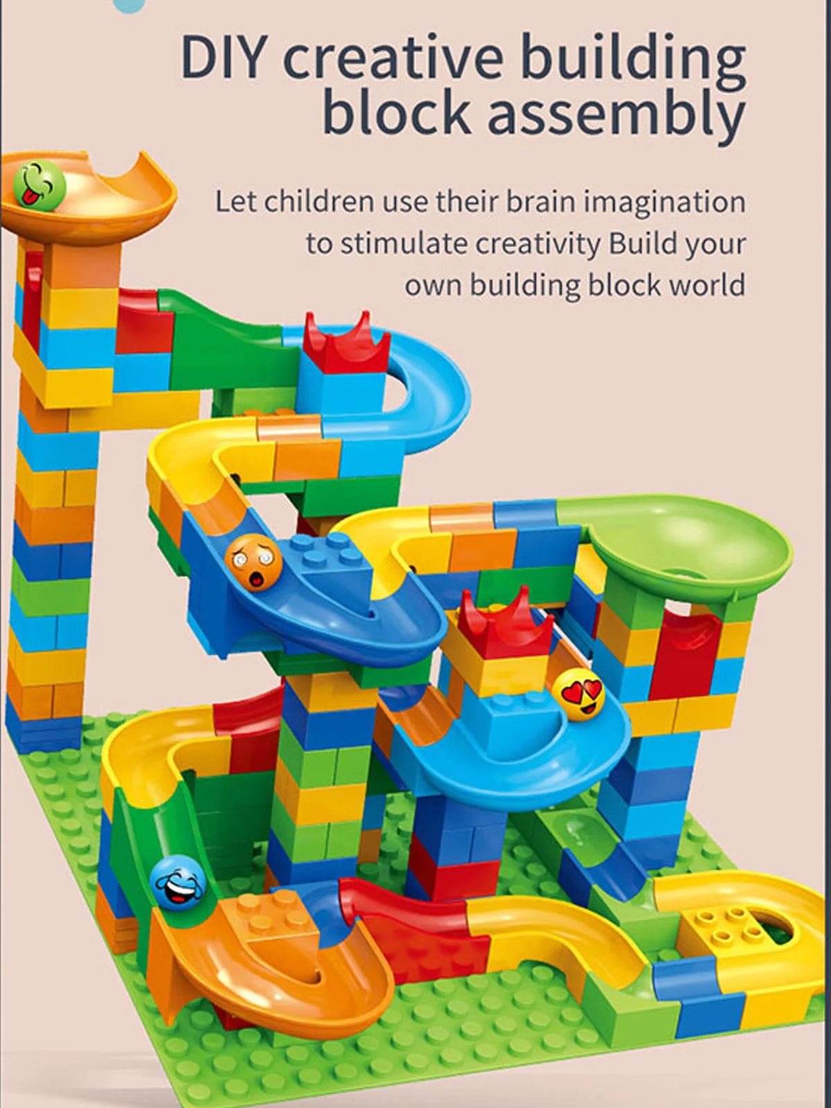Miniature Building Blocks Track & Slide Set