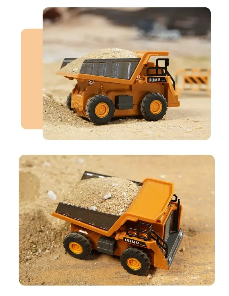 1:64 Scale Remote Control Engineering Vehicle with Lights and Sounds
