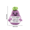 Handmade Crochet Positive Doll with Hugging Card