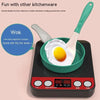 Kids Pretend Play Kitchen Set with Pots and Play Food
