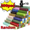 A stack of 200 magnetic building cubes in various colors and patterns, with a question mark indicating a set of 10.