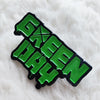 Green Rock Band Pin – Metal Lapel Brooch for Music Lovers