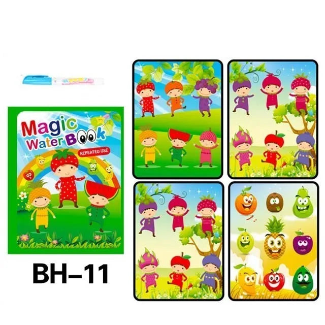 Reusable Water Coloring Book for Kids – Magic Drawing Pad