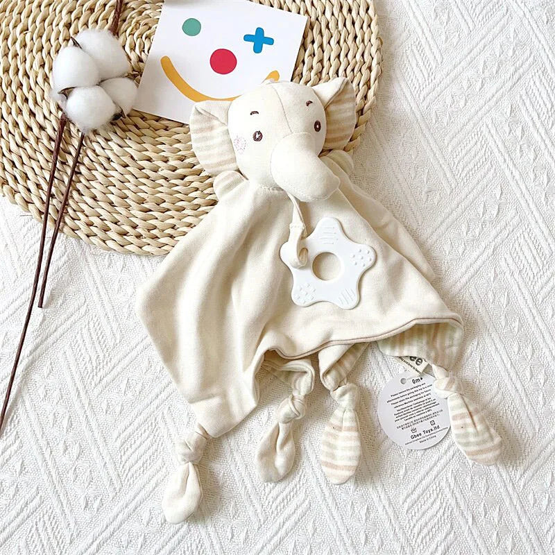 Cuddly Elephant Baby Comforter with Teether & Rattle