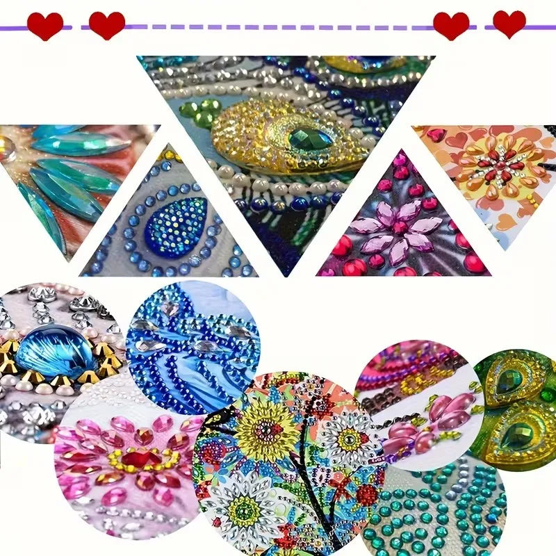 DIY Diamond Art Coaster Kit with Stand