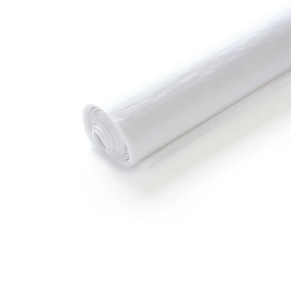 A roll of translucent tissue paper sheets for gift wrapping and flower bouquets.