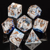 Handmade Resin Sharp Edge Dice Set for RPG Games
