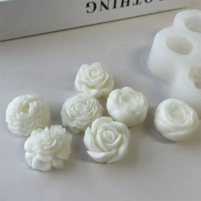 7-in-1 Flower Silicone Mold for Candles, Soap & Resin Crafts