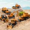 Diecast Construction Vehicle Set - Tractor, Excavator & Truck