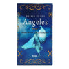 A box of Angel oracle cards featuring a blue winged figure against a dark blue background.