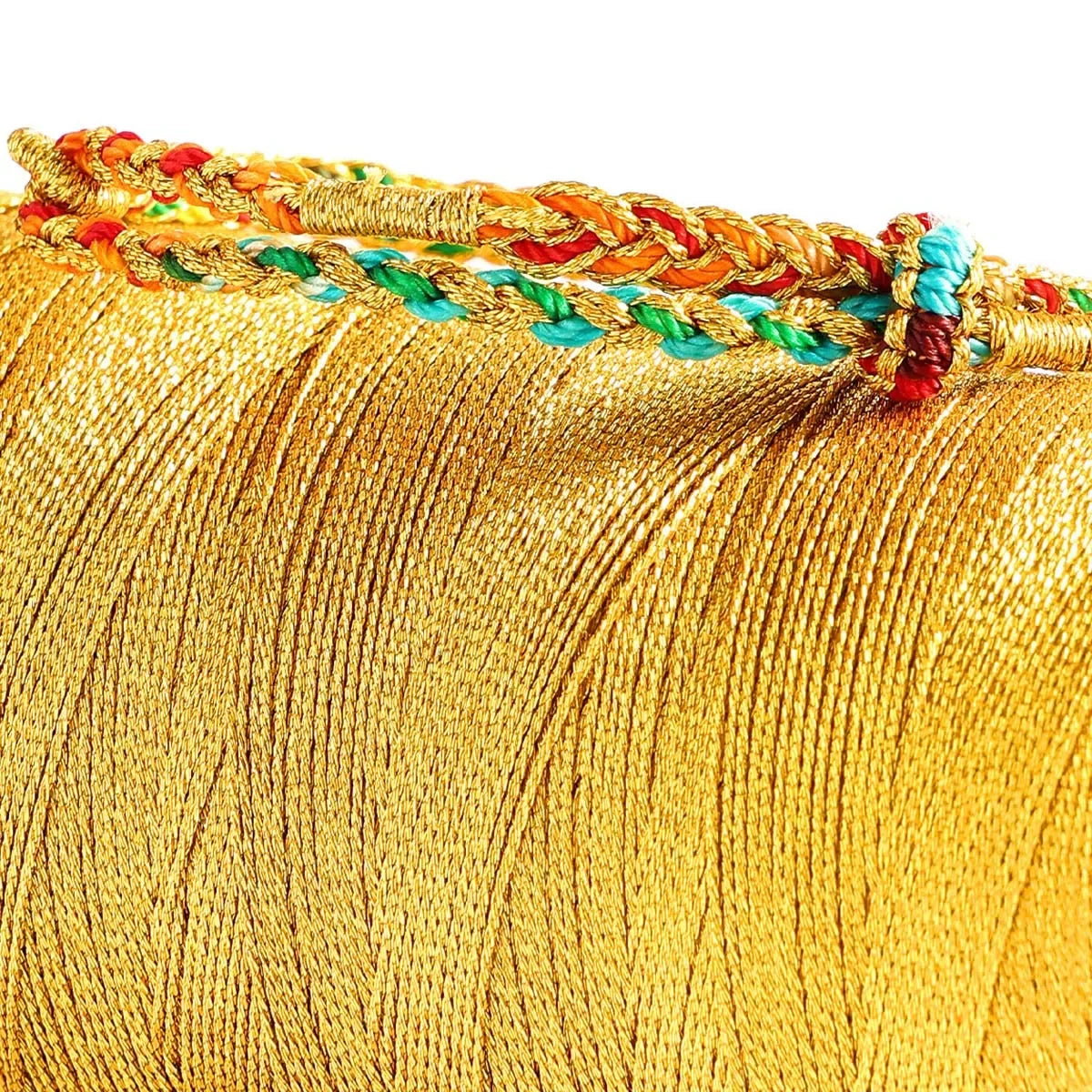 Metallic Gold & Silver Tinsel Thread Cord for Jewelry Making & Crafting