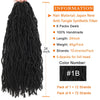Black pre-looped synthetic hair extension in 12 strands per pack for full head coverage