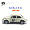 Classic Volkswagen Beetle Die-Cast Model Car with Pull-Back Action