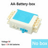 AA battery box with 9V voltage and six 1.5V AA batteries for power functions motor and servo set