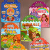 Reusable Sticker Book for Kids with Multi-Scene Bubble Jelly Stickers