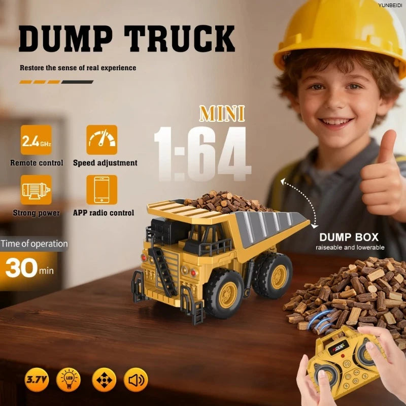 Miniature RC Forklift with Trailer and Bluetooth App Control